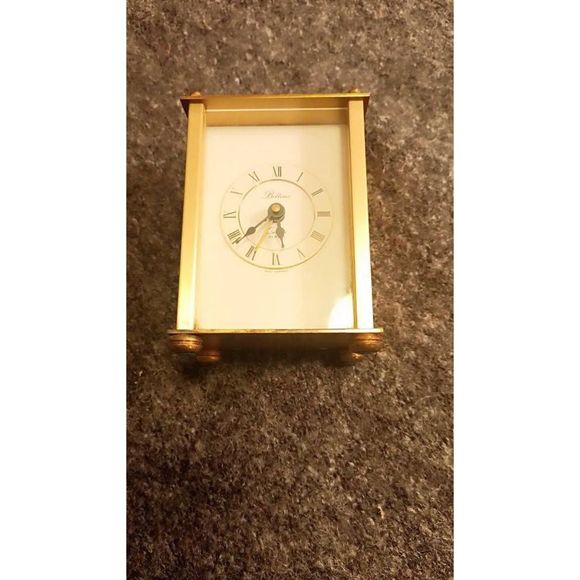 Vintage Belt time brass table top alarm - Picture 1 of 9